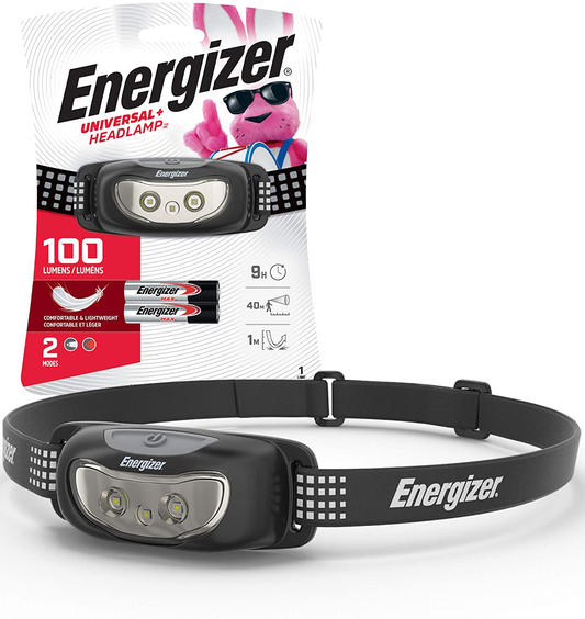 ENERGIZER LED Headlamp Flashlights, High-Performance Head Light for Outdoors, Camping, Running, Storm, Survival, Batteries Included