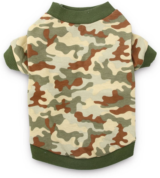 Droolingdog Dog Clothes Dog Camo Tee Shirts Camouflage T Shirt Pet Apparel for Dogs