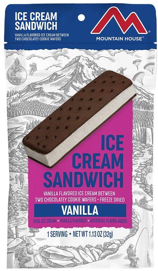 Vanilla Ice Cream Sandwich | Freeze Dried Backpacking & Camping Food