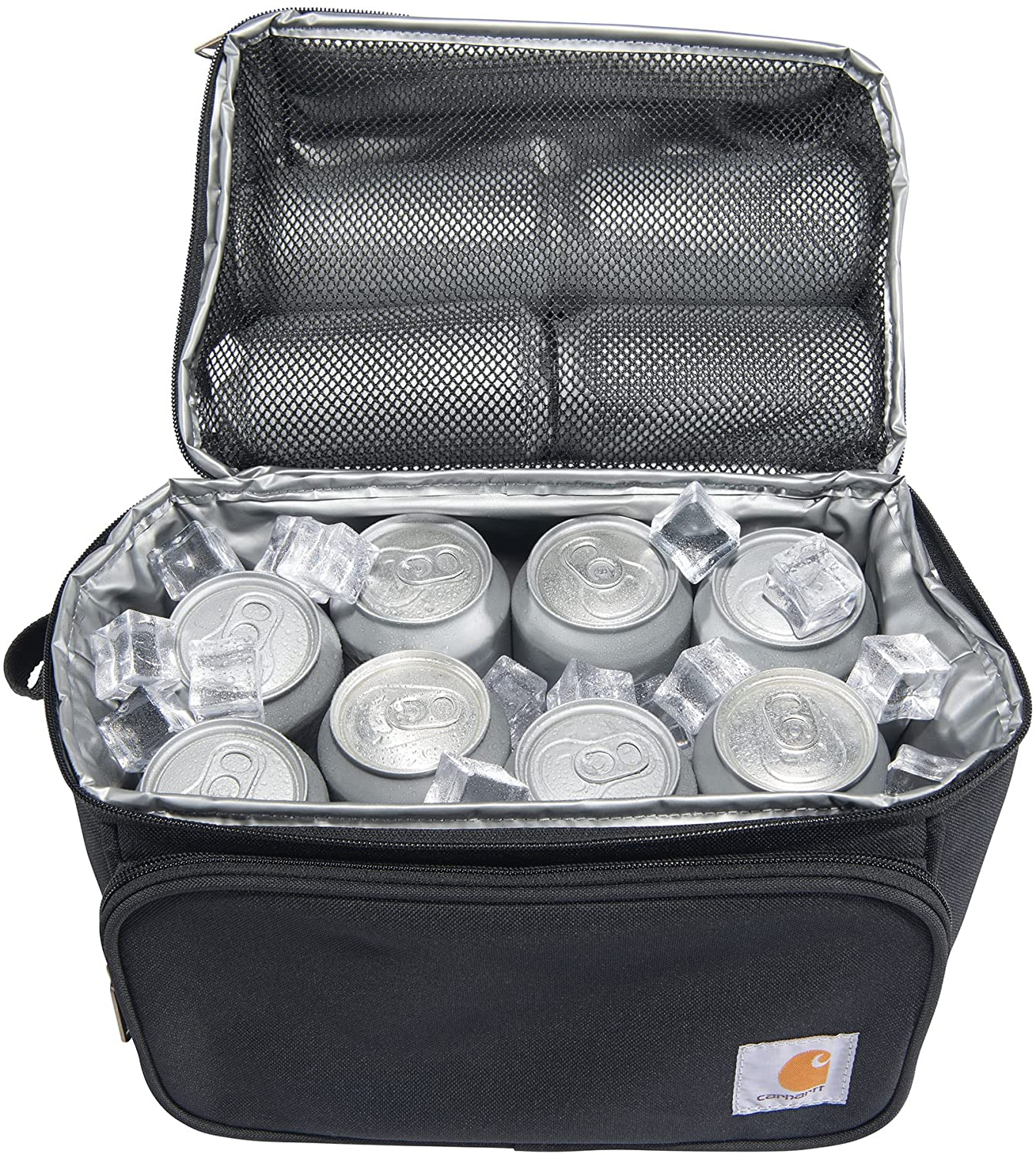 Deluxe Dual Compartment Insulated Lunch Cooler Bag, Black