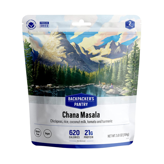 Chana Masala - Freeze Dried Backpacking & Camping Food - Emergency Food - 21 Grams of Protein, Vegan, Gluten-Free - 1 Count