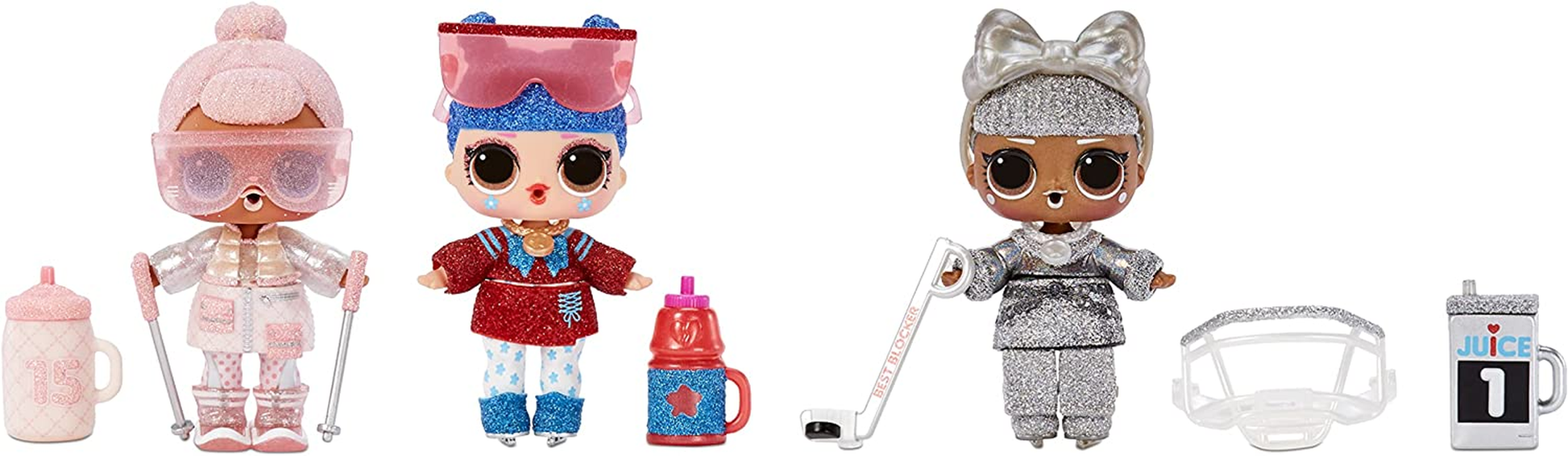 LOL Surprise All-Star Sports Series 5 Winter Games Sparkly Collectible Doll with 8 Surprises, Mix & Match Accessories,Toys for Girls and Boys Ages 4 5 6 7+ Years Old, (Styles May Vary),Multicolor