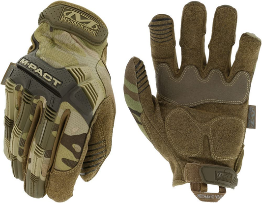Mechanix Wear: M-Pact Multicam Tactical Work Gloves - Touch Capable, Impact Protection, Absorbs Vibration (Large, Camouflage)