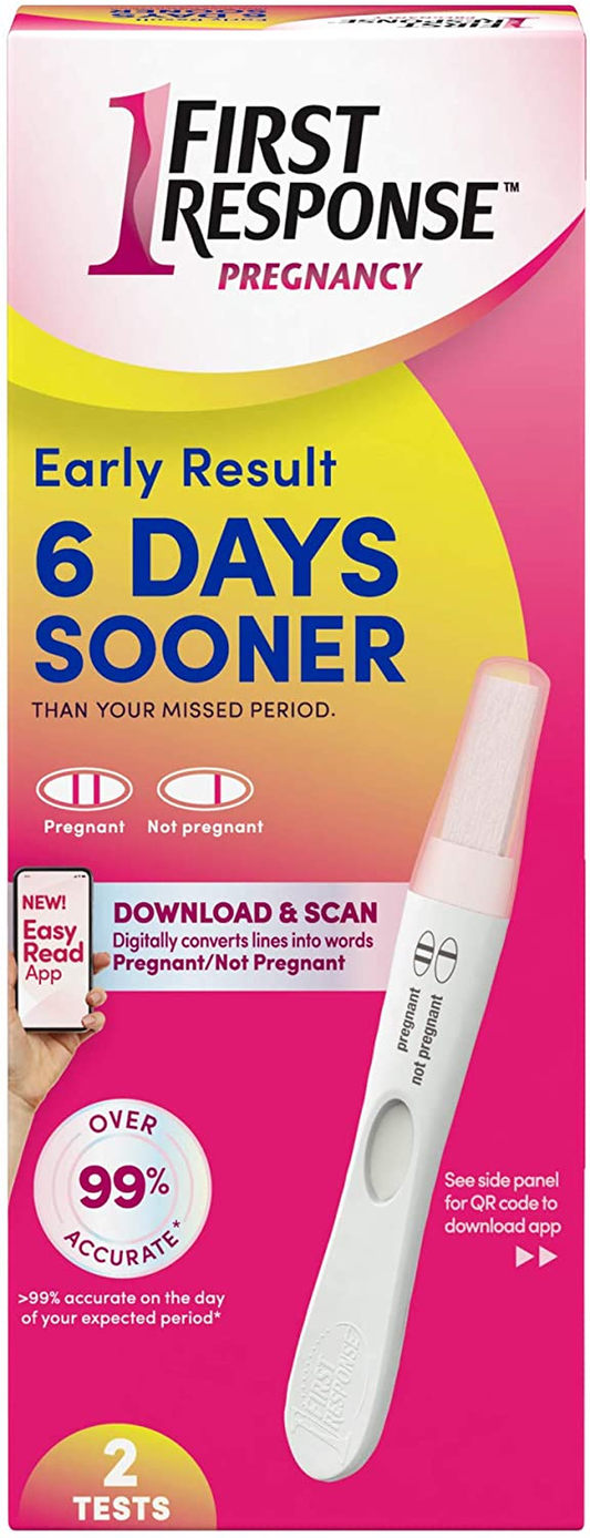 Early Result Pregnancy Test, 2 Pack (Packaging & Test Design May Vary)