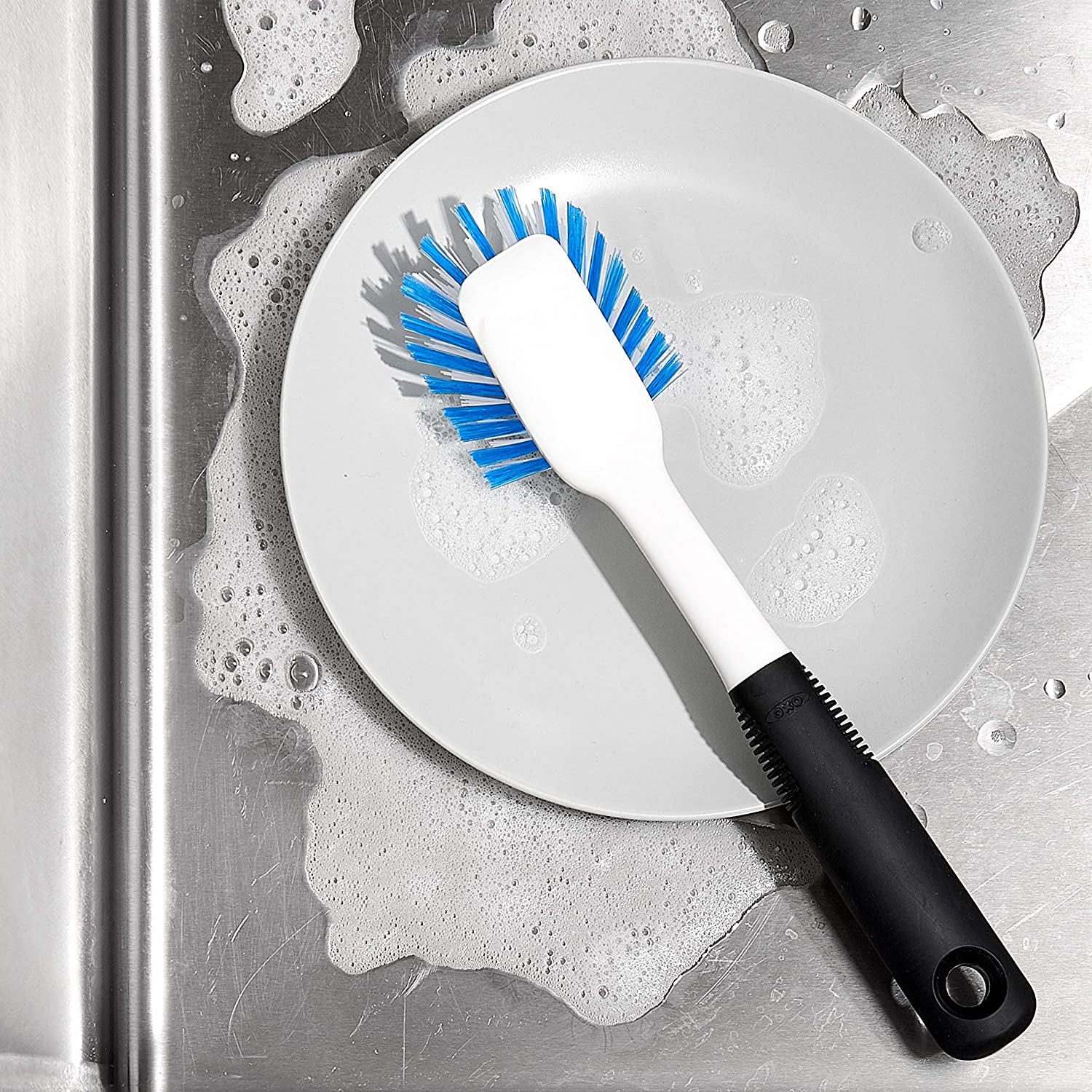 Good Grips Dish Brush, White/Black