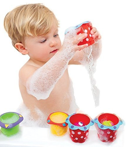 Bath Time Fun Splish Splash Cups, Pack of 5
