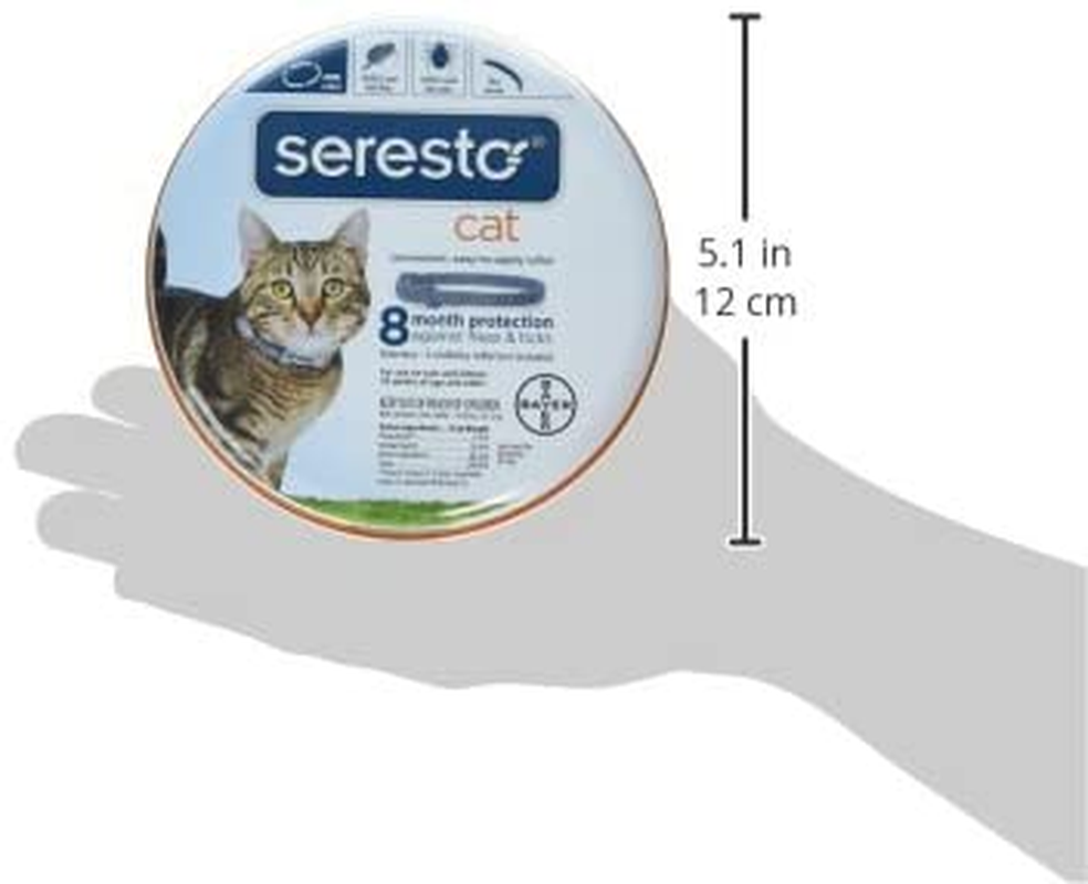 Seresto Flea and Tick Collar for Cats, 8-Month Flea and Tick Collar for Cats
